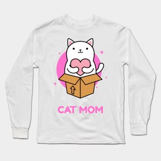 Cat Mom Long Sleeve T-Shirt